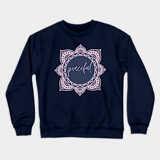 Peaceful Mandala Design Crewneck Sweatshirt